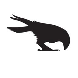 Bent Crow Gothic Sihlouette - Wall Decal Custom Vinyl Art Stickers - thumbnail 2