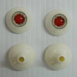 Pair Of Life Size Realistic Human Acrylic Full Round Eyes For Halloween Props, Masks, Dolls Horror Halo Snow - thumbnail 2