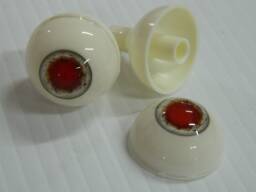 Pair Of Life Size Realistic Human Acrylic Full Round Eyes For Halloween Props, Masks, Dolls Horror Halo Snow - thumbnail 1