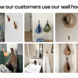 Bathroom Wooden Hooks, Decorative Wall Towels Mount, Modern For Home Decor Gift, Farmhouse - thumbnail 2
