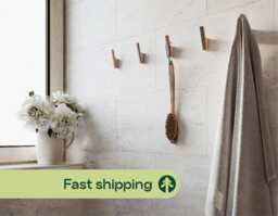 Bathroom Wooden Hooks, Decorative Wall Towels Mount, Modern For Home Decor Gift, Farmhouse - thumbnail 1