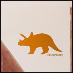 Dinosaur Triceratops - Wall Decal For Kid Decor - thumbnail 1