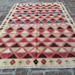 4x6 Antique Afghan Turkmen Kilim Rug - Handwoven Wool Tribal Flatweave Authentic Oriental Carpet For Home Or Office Decor Gift - thumbnail 3