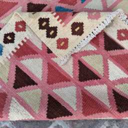 4x6 Antique Afghan Turkmen Kilim Rug - Handwoven Wool Tribal Flatweave Authentic Oriental Carpet For Home Or Office Decor Gift - thumbnail 4