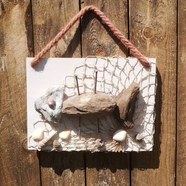 Fish Driftwood Upcycling Unique - image 1