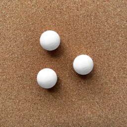 Wooden Ball Cork Board Magnets - Pack Of Three - thumbnail 2
