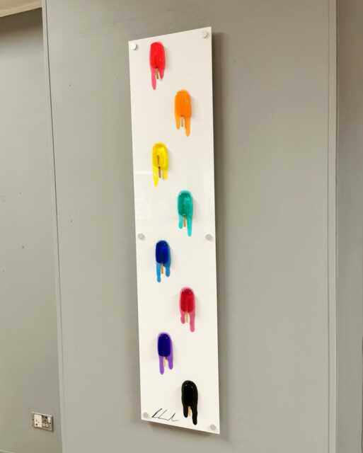 Popsicle/Ice Lolly Melting Resin Vertical Original Artwork By Ben Ashford - image 1