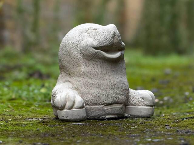 Concrete White Mole Figurine Handmade The Ground Sculpture Cement Animal Ornament Outdoor Decor For Nature Lovers Yard Lover Decoration - image 1