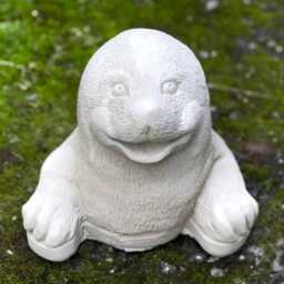 Concrete White Mole Figurine Handmade The Ground Sculpture Cement Animal Ornament Outdoor Decor For Nature Lovers Yard Lover Decoration - thumbnail 3