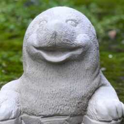 Concrete White Mole Figurine Handmade The Ground Sculpture Cement Animal Ornament Outdoor Decor For Nature Lovers Yard Lover Decoration - thumbnail 2