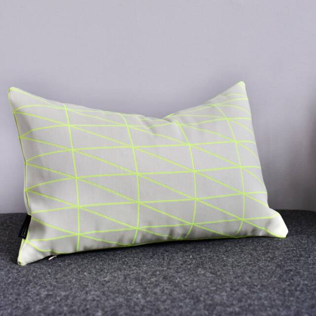 Maharam Bright Angle By Scholten & Baijings 466331-001 Neon Pillow Cover - image 1