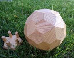 Pentagonal Hexecontahedron Solid Geometric Model