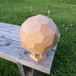 Pentagonal Hexecontahedron Solid Geometric Model - thumbnail 2