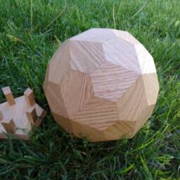 Pentagonal Hexecontahedron Solid Geometric Model - thumbnail 4