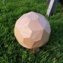 Pentagonal Hexecontahedron Solid Geometric Model - thumbnail 3