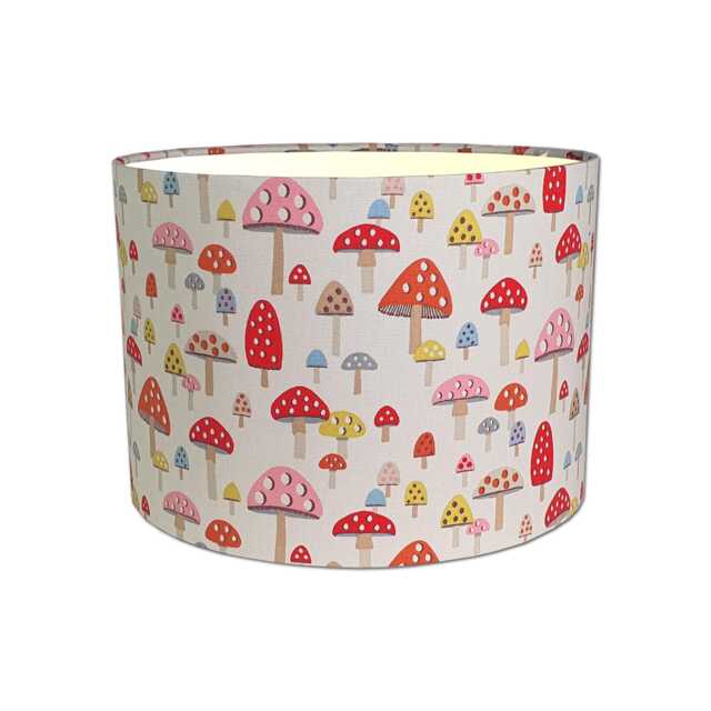 Lampshades in Cath Kidston Mini Mushrooms Fabric Handmade Free Delivery - image 1