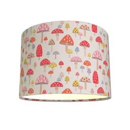 Lampshades in Cath Kidston Mini Mushrooms Fabric Handmade Free Delivery - thumbnail 2