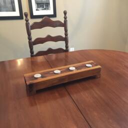 Wooden Tea Light Candle Holder - thumbnail 2