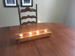 Wooden Tea Light Candle Holder - thumbnail 1
