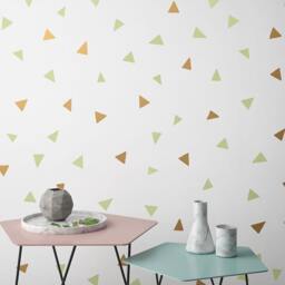 Triangle Wall Decals - Nursery Decals, Geometric Decor, Kids Room Art, Peel-And-Stick Stickers - thumbnail 3