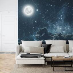Night Sky Stars Wall Mural, Peel & Stick Wallpaper, Modern Art - thumbnail 3