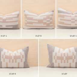 Sandhills Wool Pillow Cover, Cream & Tan Southwestern Cover - Ready To Ship - thumbnail 2