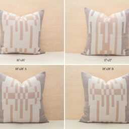 Sandhills Wool Pillow Cover, Cream & Tan Southwestern Cover - Ready To Ship - thumbnail 3