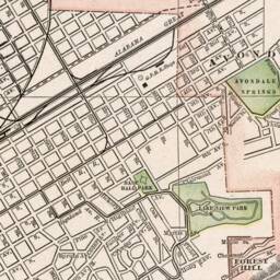 Map Of Birmingham - Alabama - Old Map Fine Reproduction, Available On Canvas Or Paper - thumbnail 3