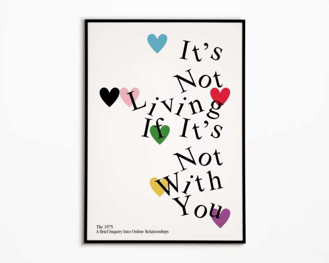 The 1975 Inspired Print Indie Rock Music Poster - image 1