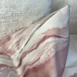 "Pink Marble Decorative Cushion Cover, Pillow Throw 12"" X 20" - thumbnail 2