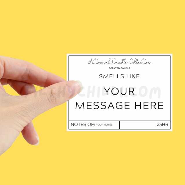 Custom Candle Gift, Personalised Label, Message Candle, Your Valentines Day Gifts, Diy ??? - image 1