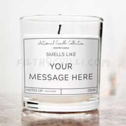 Custom Candle Gift, Personalised Label, Message Candle, Your Valentines Day Gifts, Diy ??? - thumbnail 2