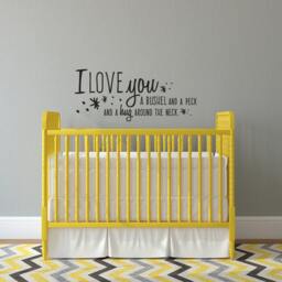 Love You Bushel & A Peck Quote - Wall Decal Custom Vinyl Art Stickers - thumbnail 2