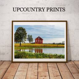 Red Barn Photo Print Farmhouse Wall Art - Digital Download - thumbnail 3