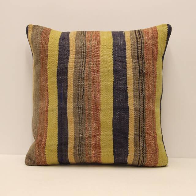 Vintage Kilim Pillow Covers, Boho Big Pillow 20x20 Bohemian Cushion, Pillows Sofa Pillow, 4Ef-392 - image 1