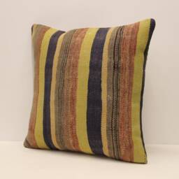 Vintage Kilim Pillow Covers, Boho Big Pillow 20x20 Bohemian Cushion, Pillows Sofa Pillow, 4Ef-392 - thumbnail 3