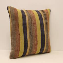 Vintage Kilim Pillow Covers, Boho Big Pillow 20x20 Bohemian Cushion, Pillows Sofa Pillow, 4Ef-392 - thumbnail 2