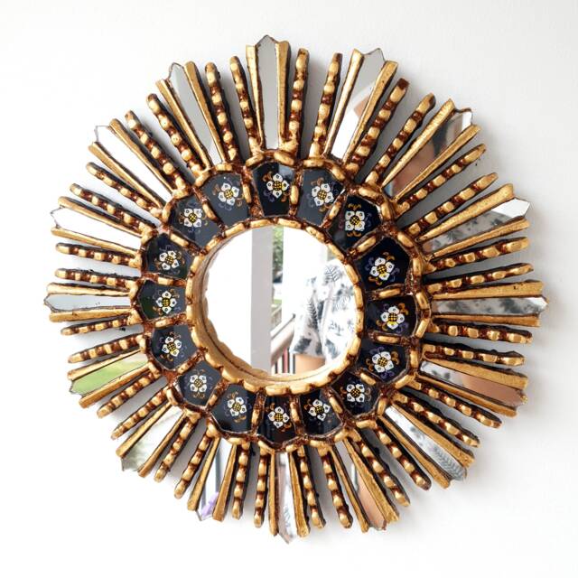 "Peruvian Mirrors ""Lime Black 35cm" - image 1