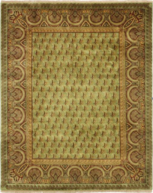 9'9'' X 7'10'' Handmade Hand-Knotted Oriental Rug A102233 - image 1