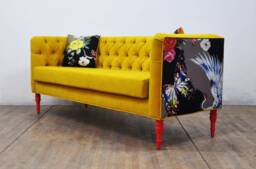 "Loveseat - Yellow Love ""3-Seater Sofa"
