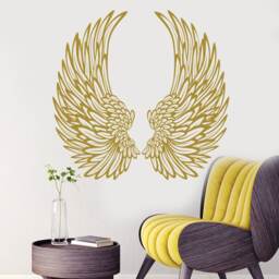 Angel Wings Wall Decal, Sticker, Vinyl Sticker Decals, Bird Home Decor, Fashion Bedroom Decor J637 - thumbnail 1