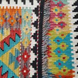 Classic Rug, Handmade Artisan Afghan Turkish Scandinavian Navajo Bohemian Wool Flatweave Multicolour Kilim Rug 154x103 cm - thumbnail 3