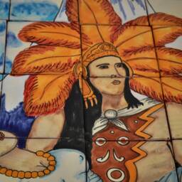 35 Pieces Mexican Tile Wall Mural - thumbnail 4