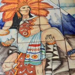35 Pieces Mexican Tile Wall Mural - thumbnail 3