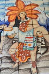 35 Pieces Mexican Tile Wall Mural - thumbnail 1