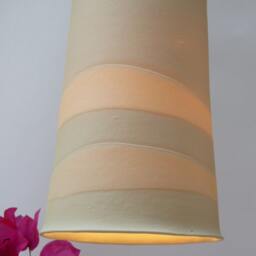 Porcelain Cylinder With Two Light Bars, Hanging Lamp - thumbnail 2