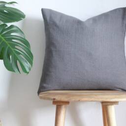 Softened Linen Cushion Cover, Stonewashed Cushions, Pure Throw Pillow Covers 45cm X - 18 - thumbnail 2