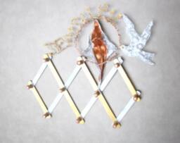 Jerusalem Israel Pigeon Peace Angel Rack Ooak - thumbnail 3