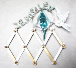 Jerusalem Israel Pigeon Peace Angel Rack Ooak - thumbnail 2