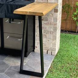 Sofa Table Legs, Entryway Console Bar Height Counter Furniture Breakfast Set Of 2 - thumbnail 1